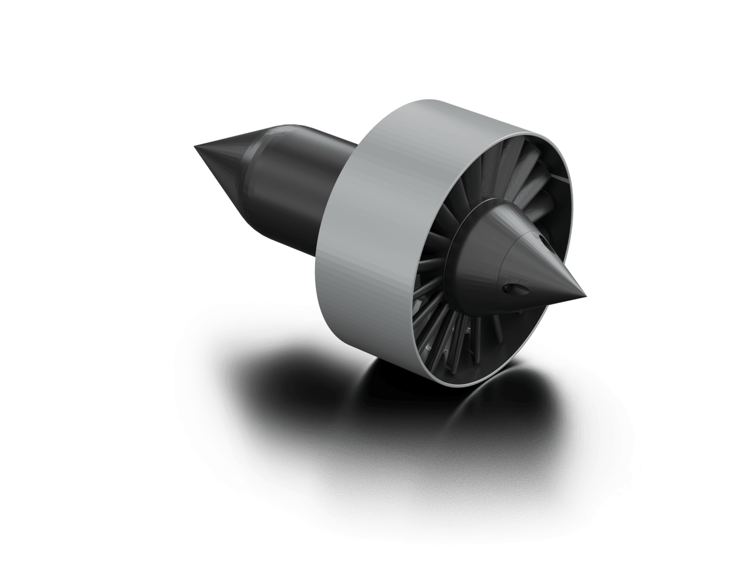Kompakter elektrischer Flugzeug-Fan mit hoher Effizienz.