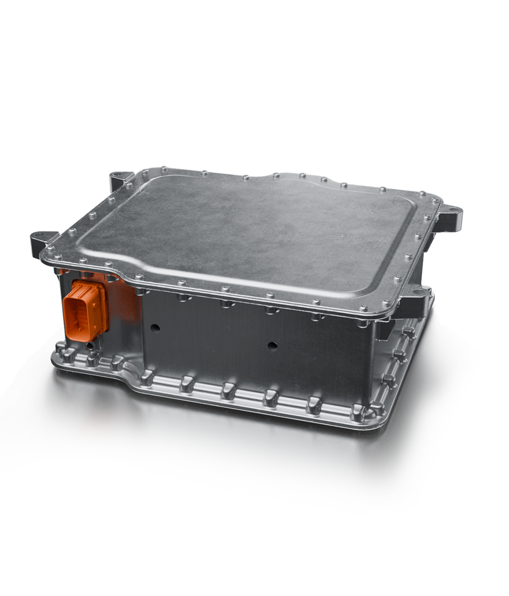 Elektrischer Nebenantrieb (ePTO) von Silver Atena als kompakte Hochvolt-Leistungselektronik für Nutzfahrzeuge.